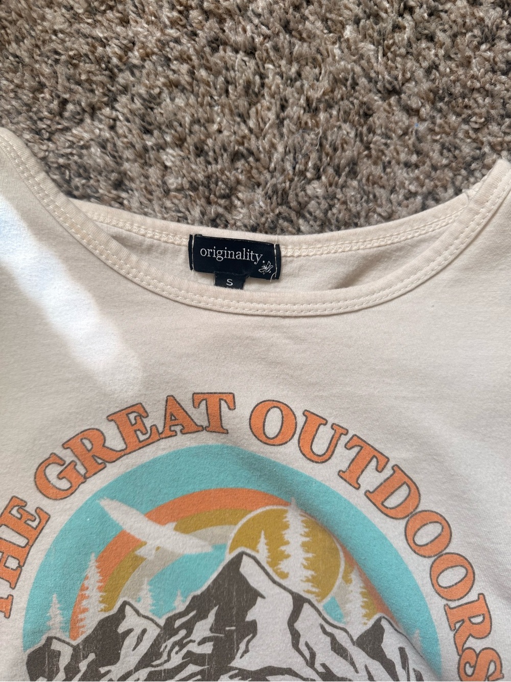 Cream Graphic Tee - The Great Outdoors